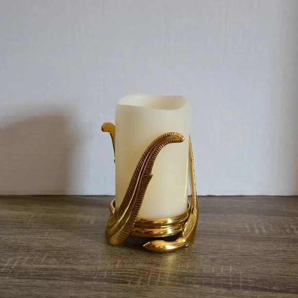 Vtg Partylite Brass Candle Holder - Picture 2 of 8